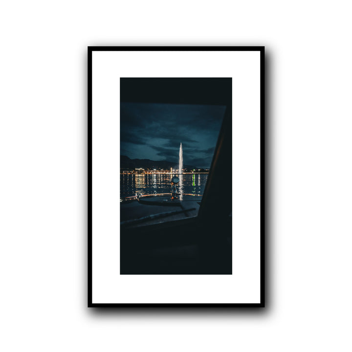 Leman Lake by Night, Geneva