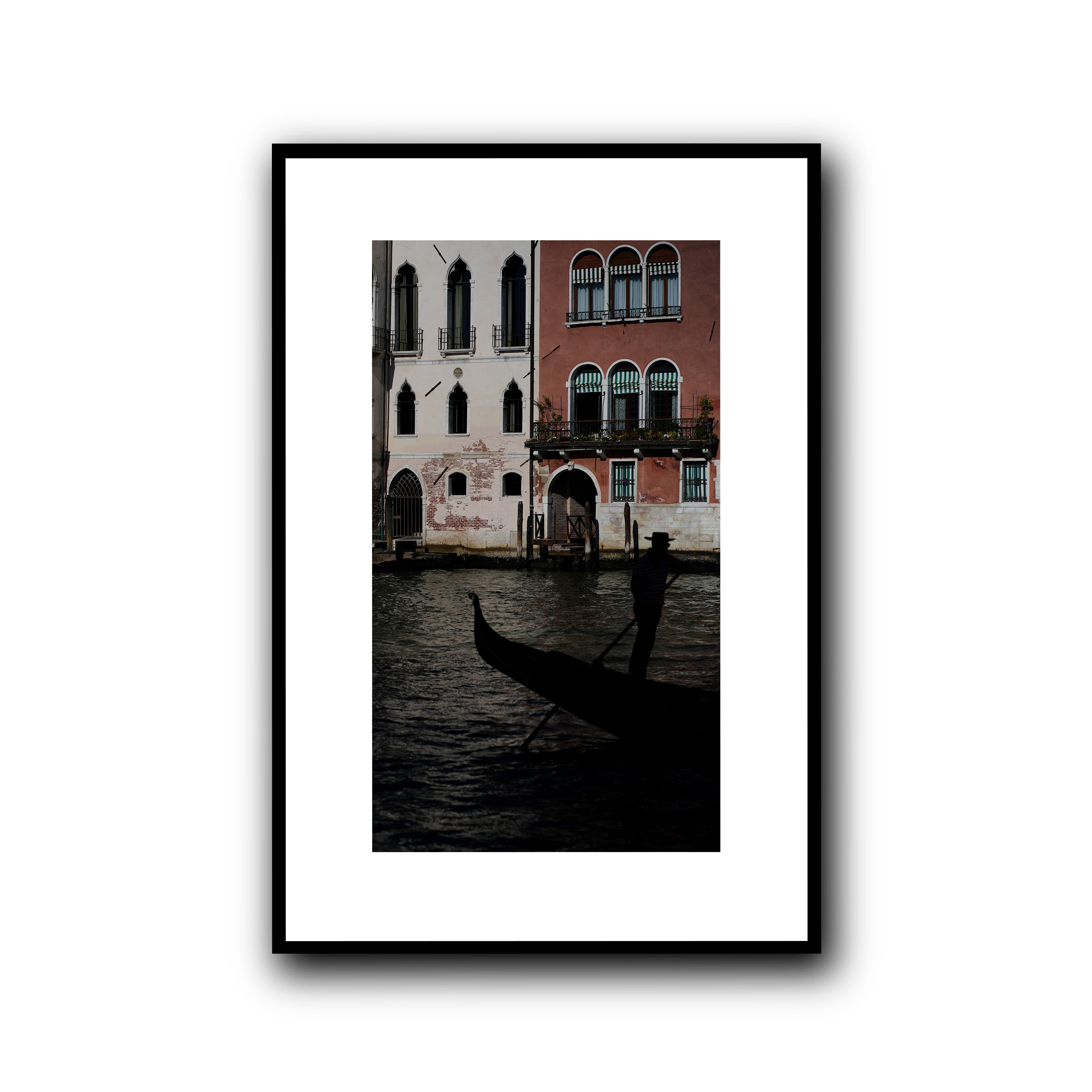 Gondolier's Silhouette, Venice