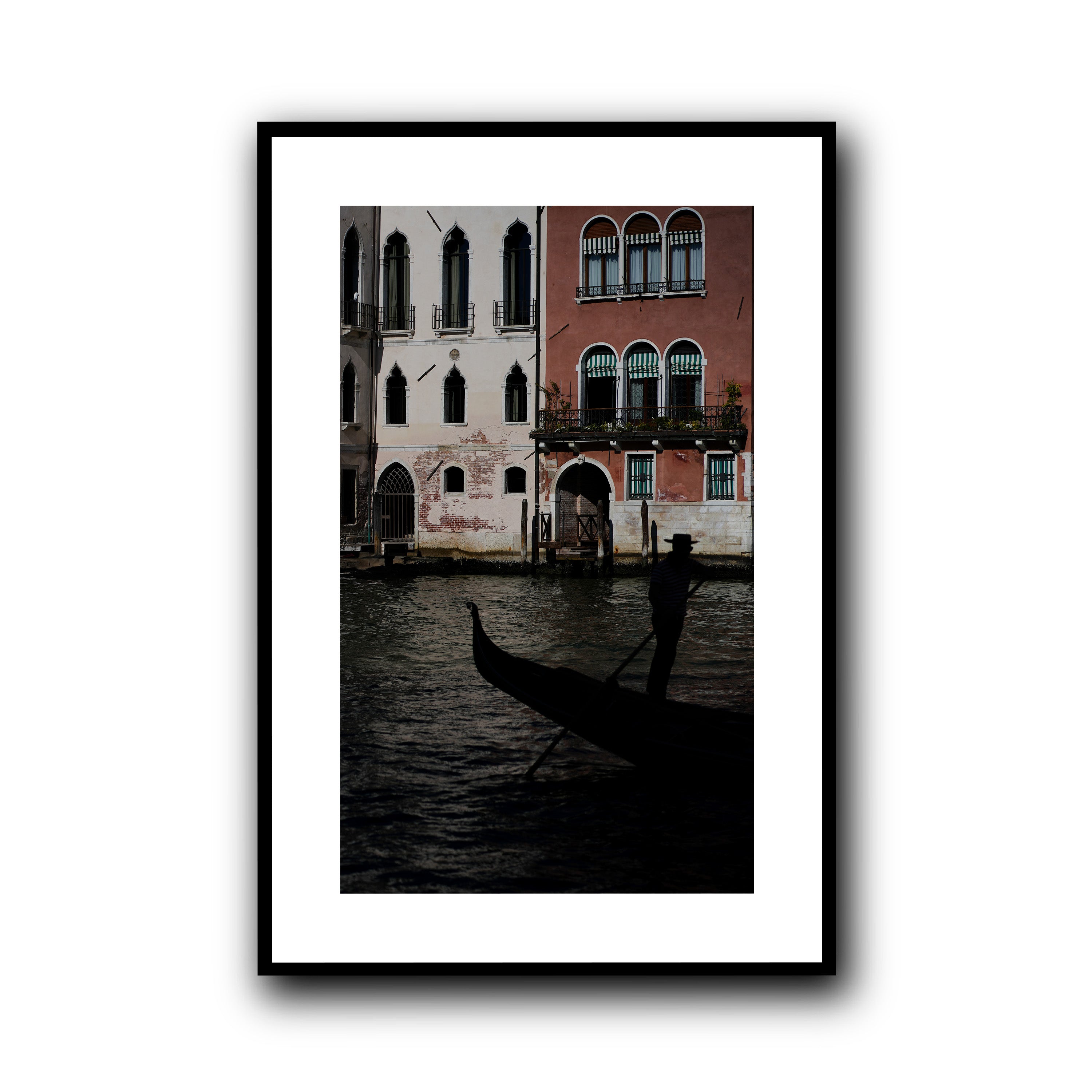 Gondolier's Silhouette, Venice