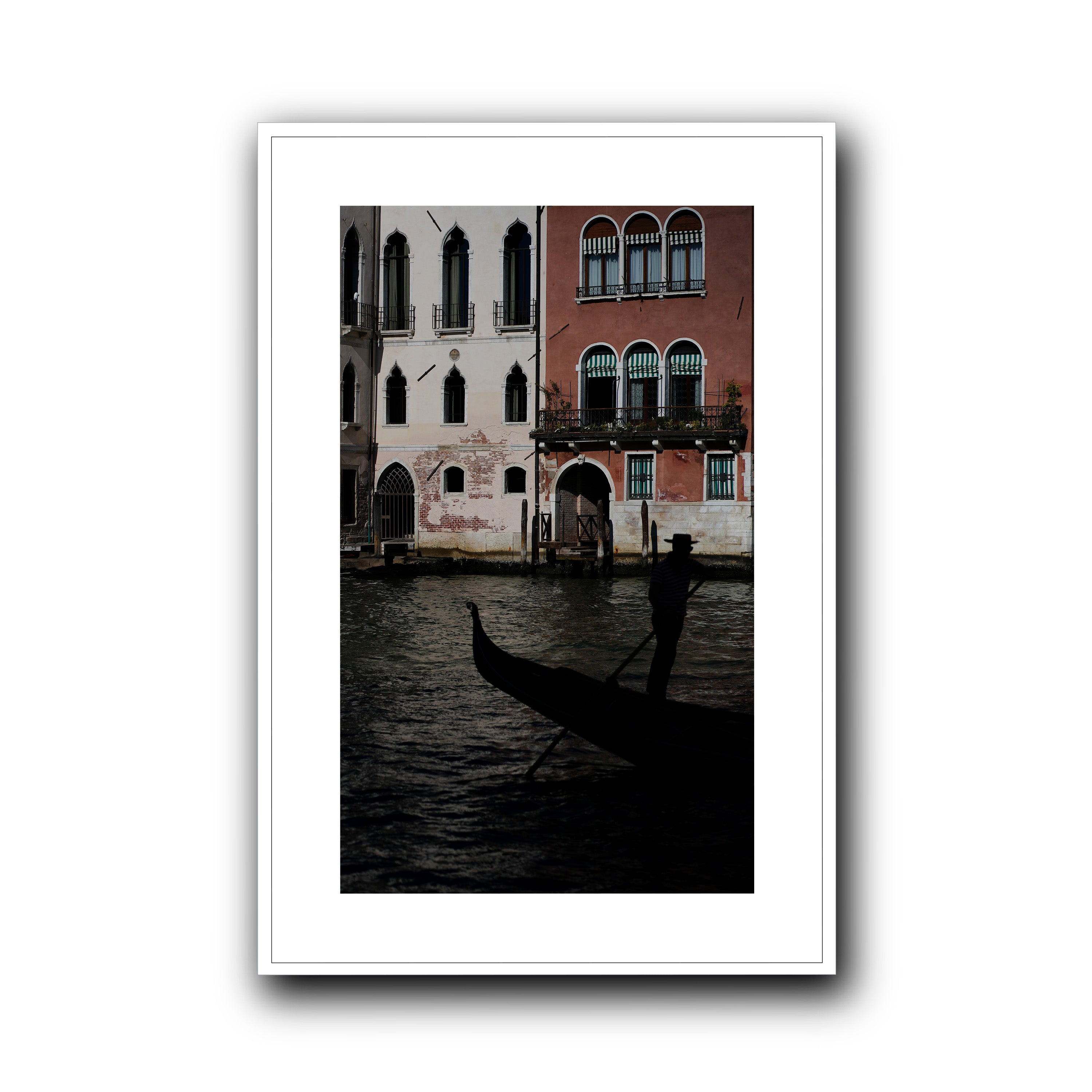 Gondolier's Silhouette, Venice