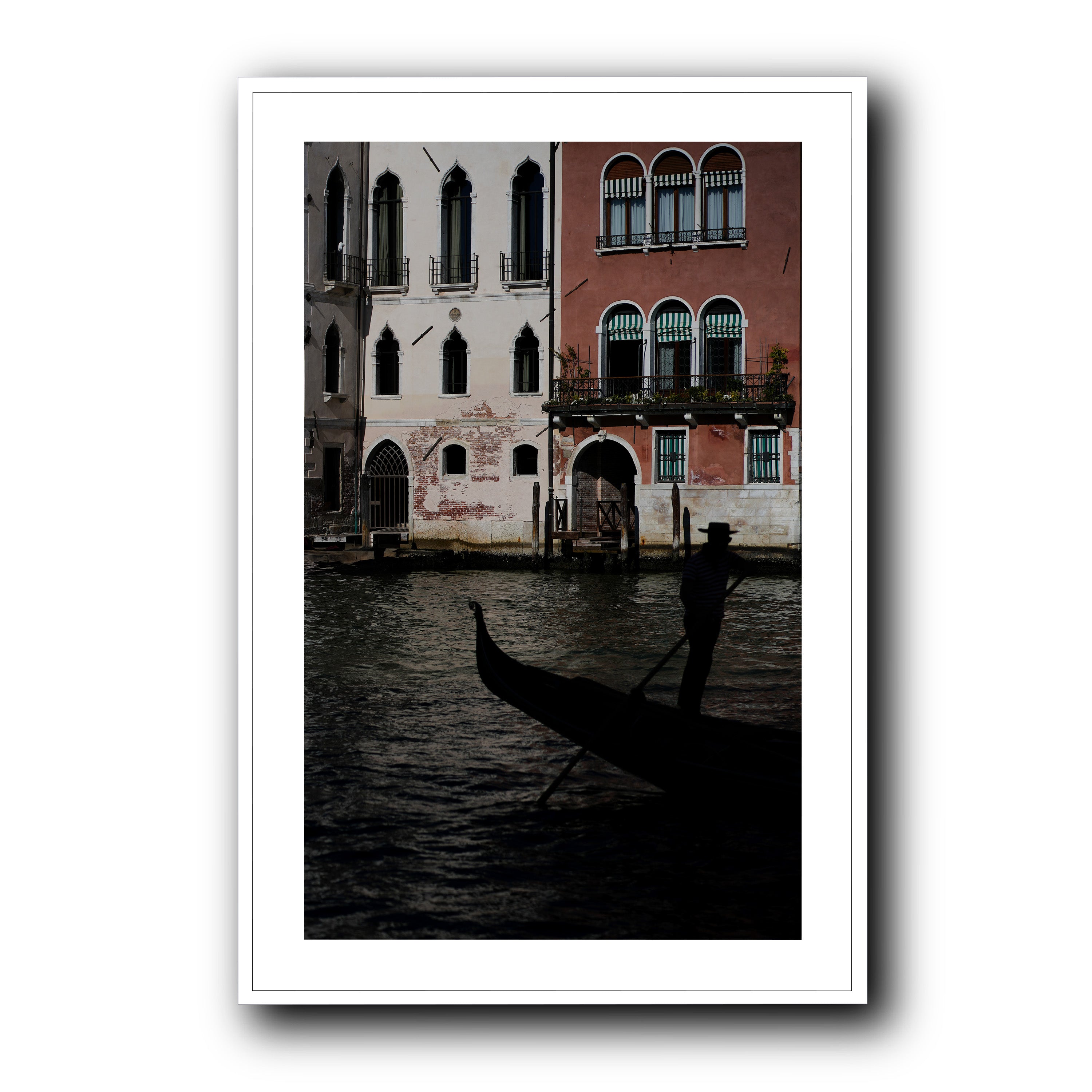 Gondolier's Silhouette, Venice