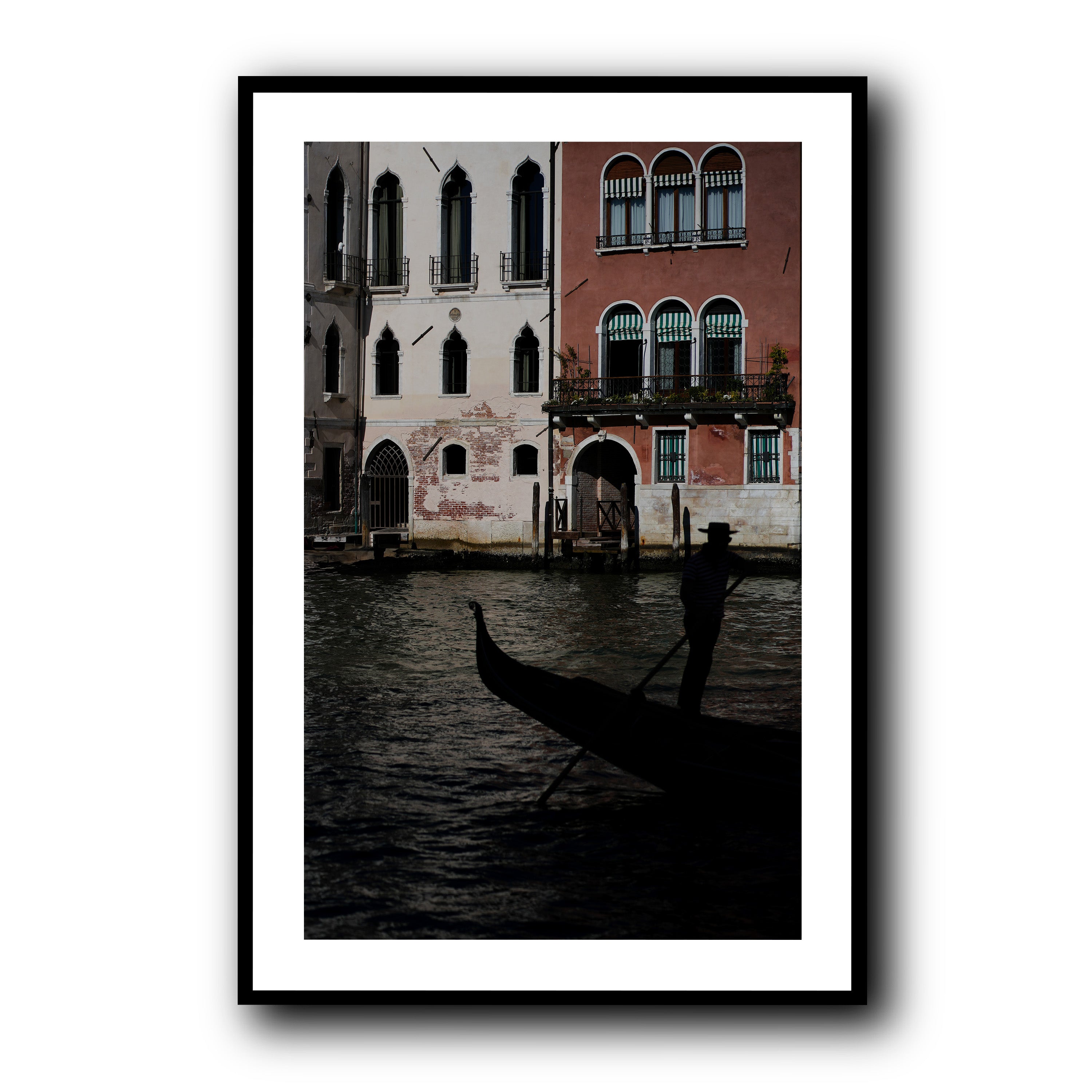 Gondolier's Silhouette, Venice