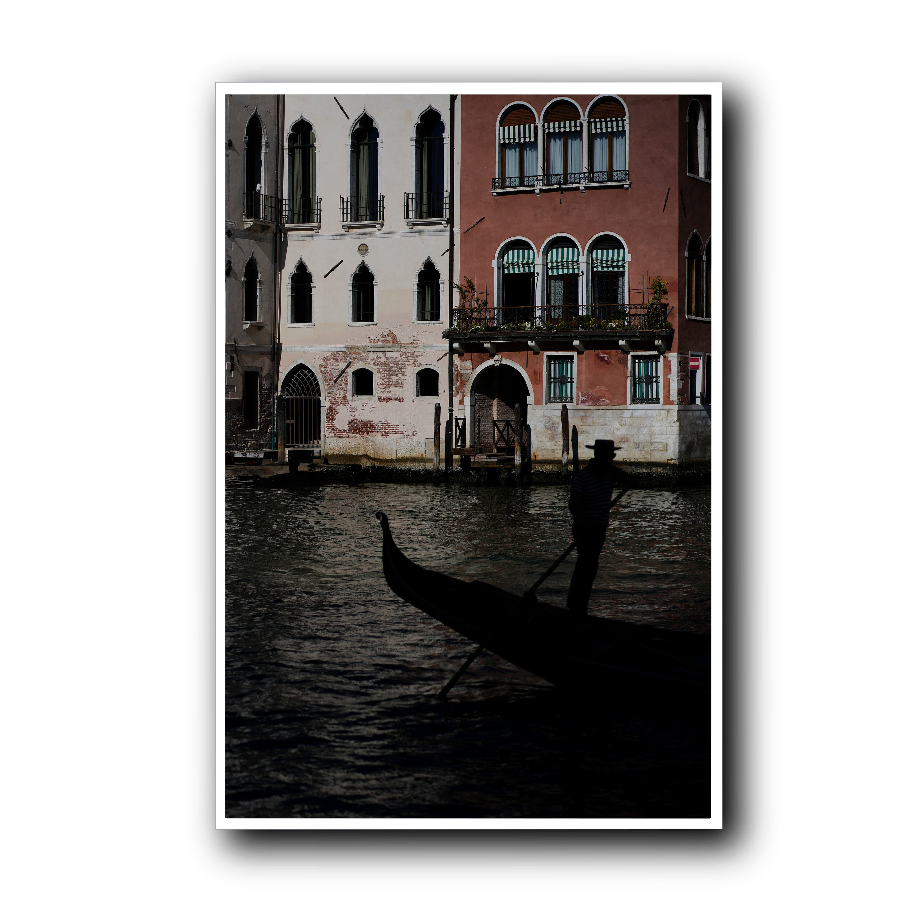 Gondolier's Silhouette, Venice