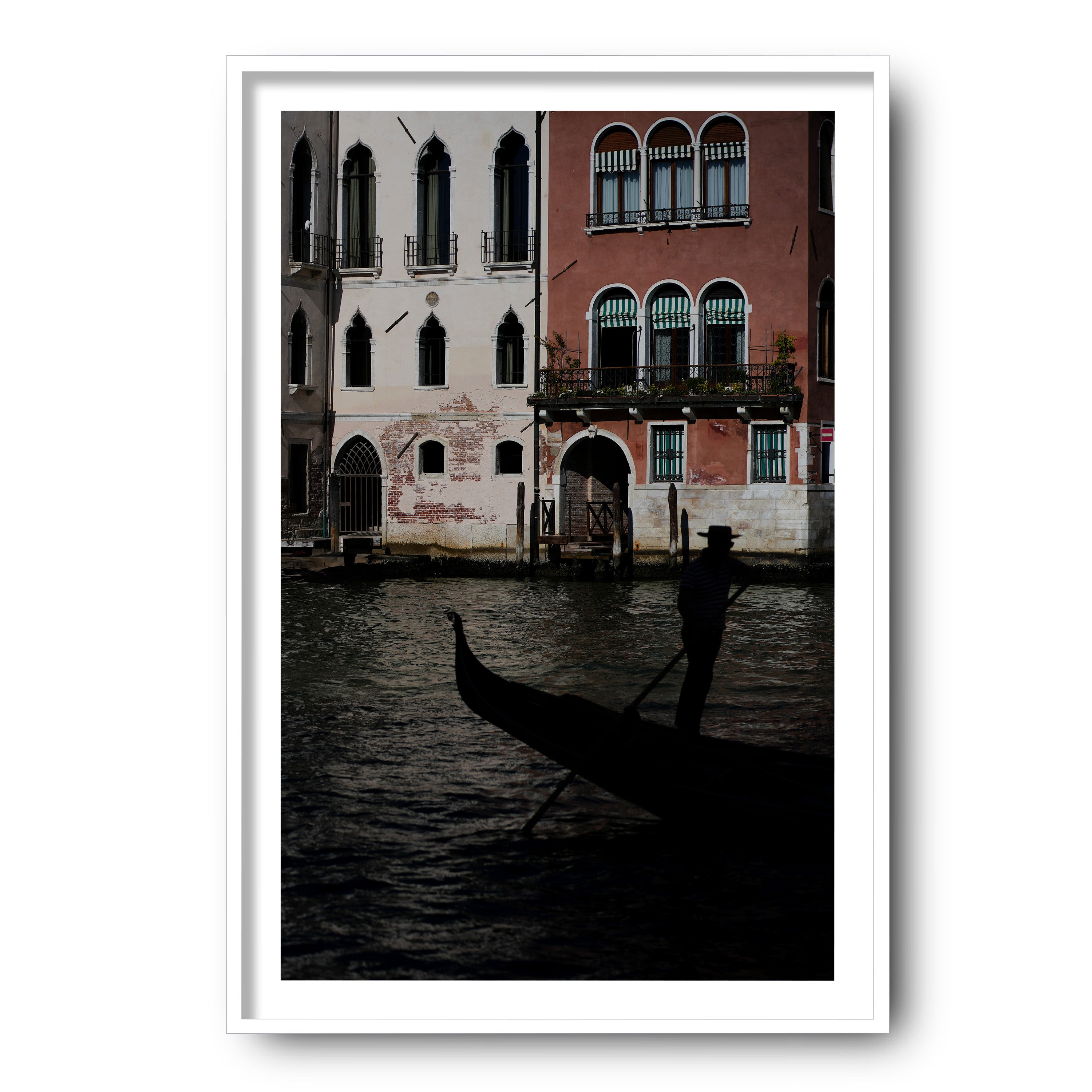 Gondolier's Silhouette, Venice
