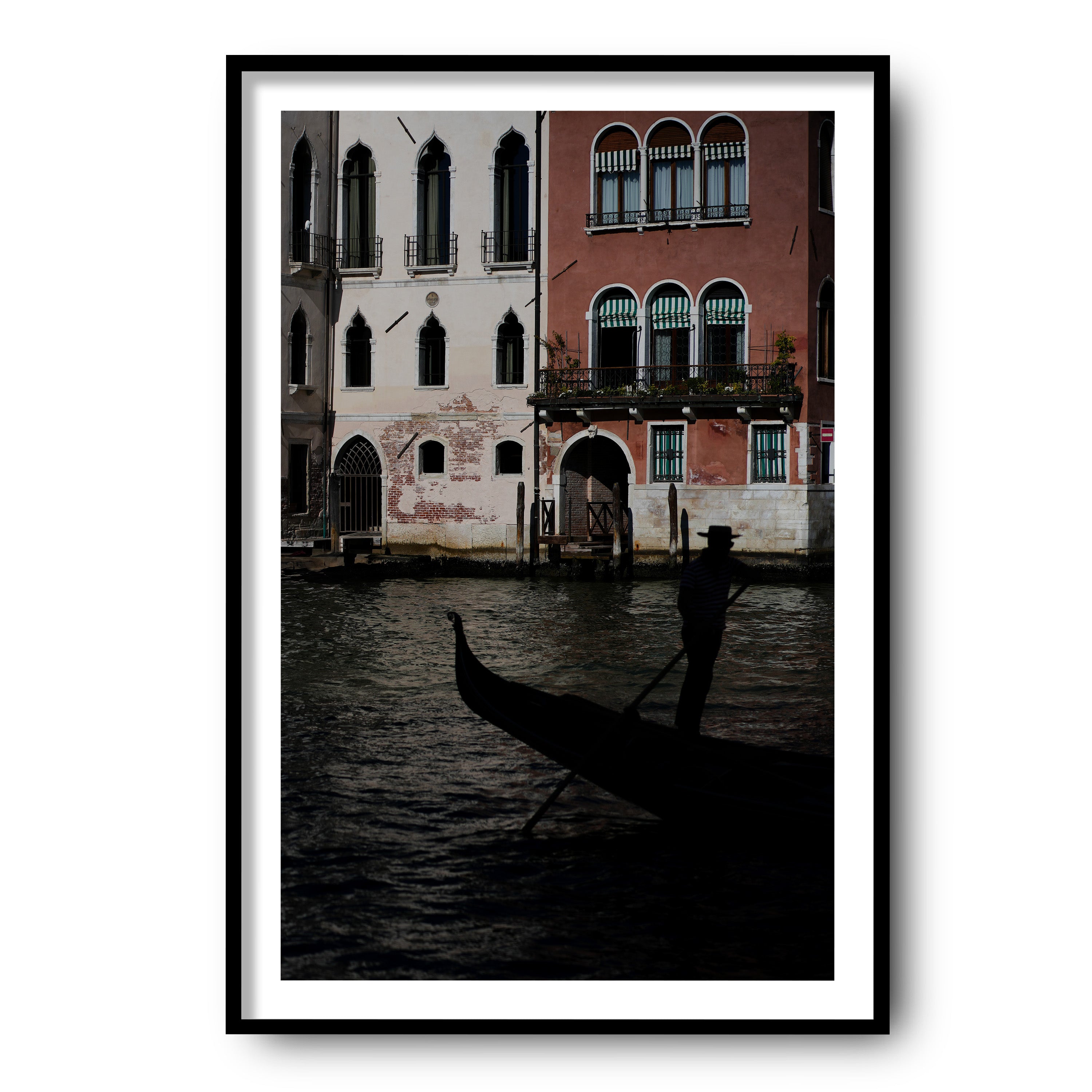 Gondolier's Silhouette, Venice