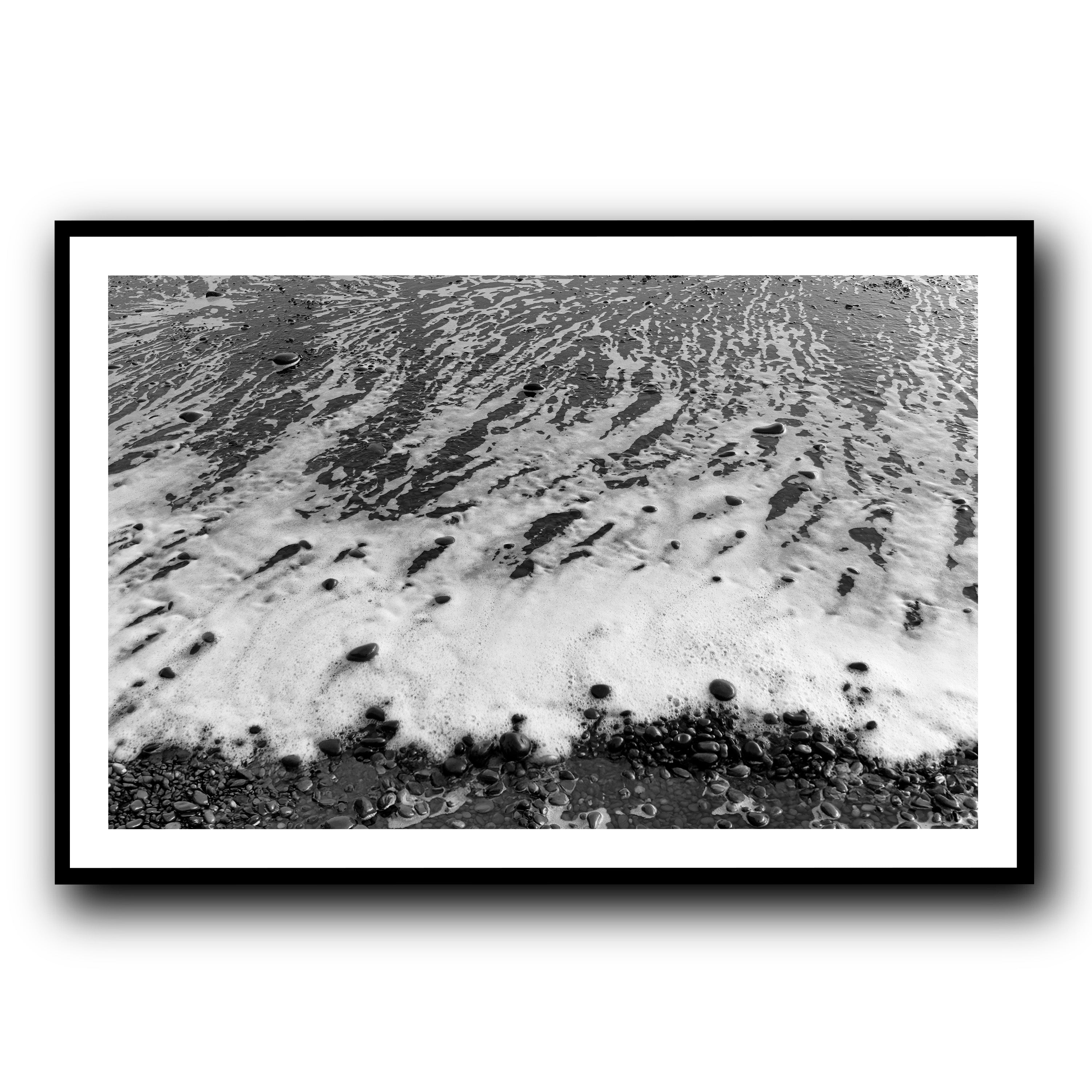 Surf on black beach Iceland – fine art photo