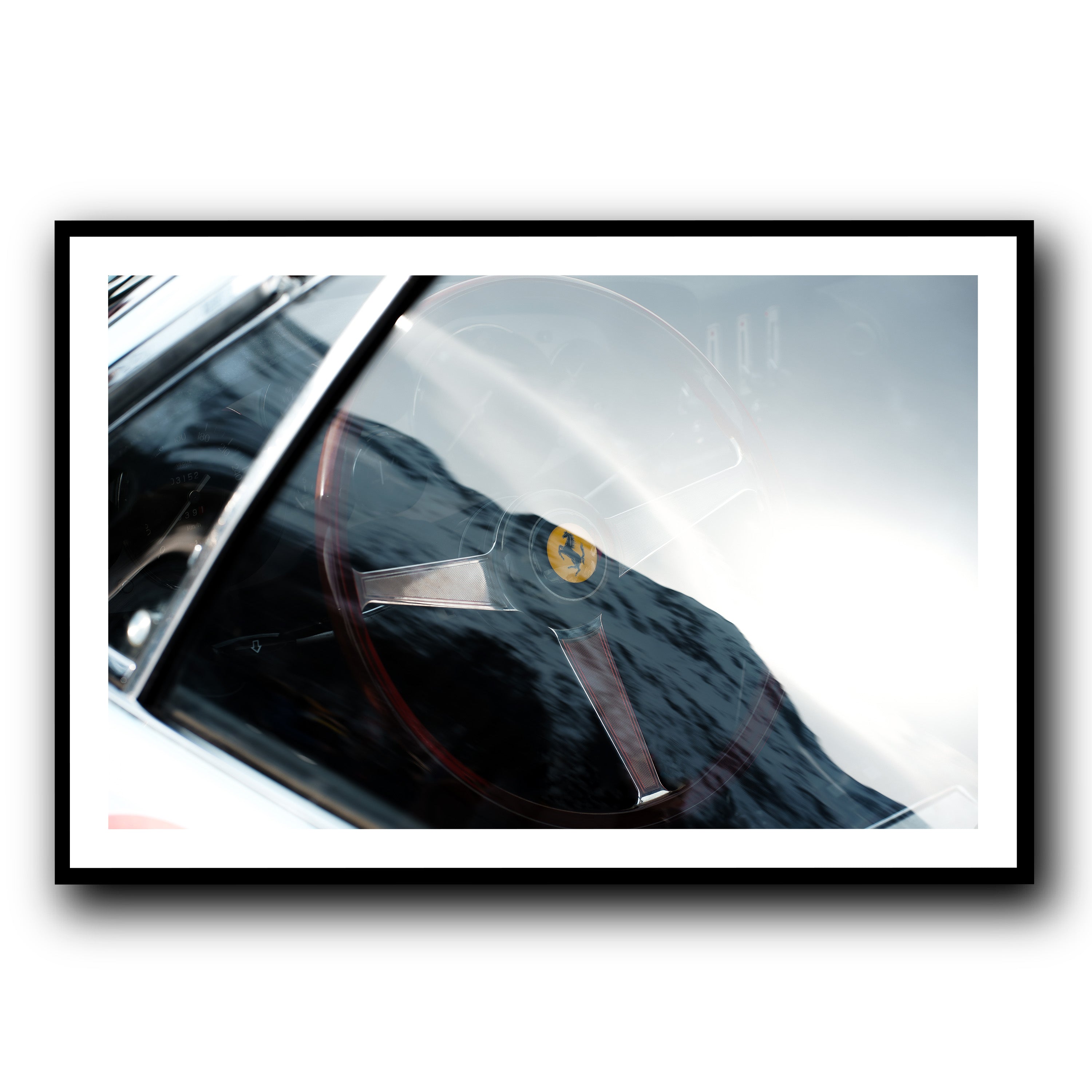 Automotive photography St Moritz snow – art print